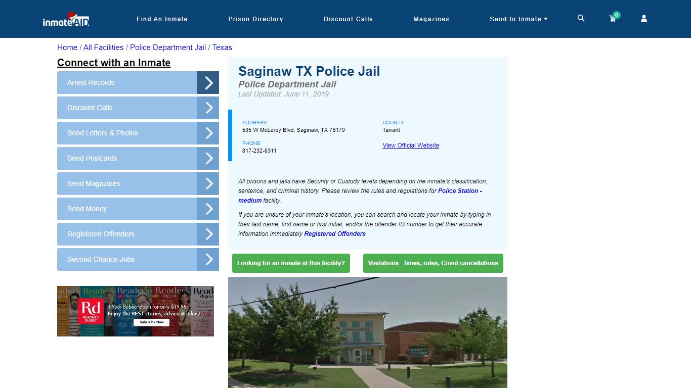 Saginaw TX Police Jail & Arrest Search - InmateAid